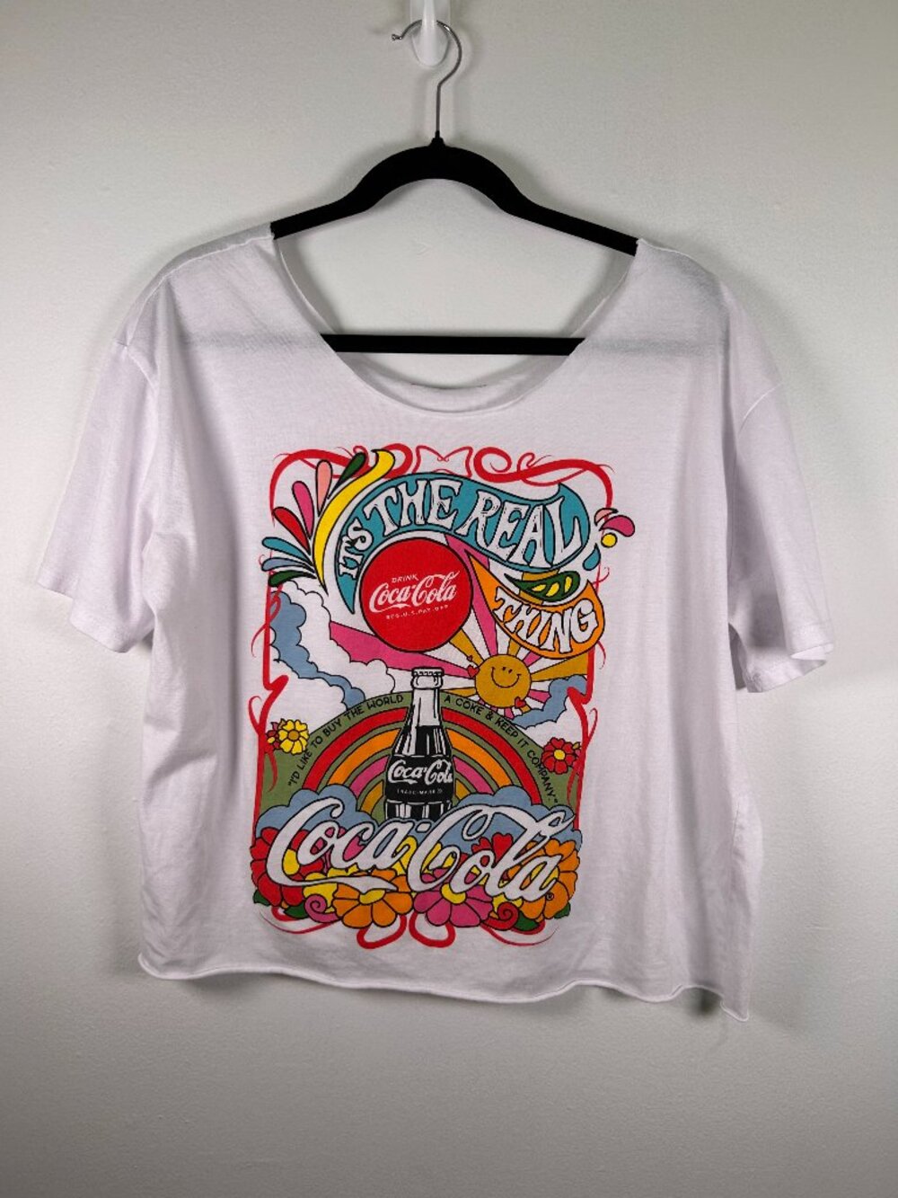 Y2K Coca-Cola Short-sleeve Shirt Women’s Streetwear, Size M